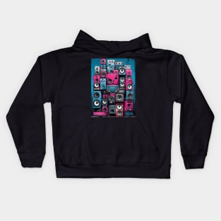 Vintage Audio Sound System Kids Hoodie